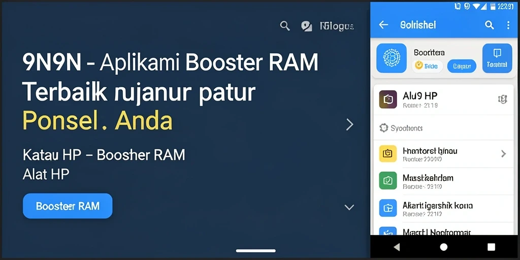 Antarmuka pengguna 9N9N yang sederhana dan efisien untuk pembersihan RAM.