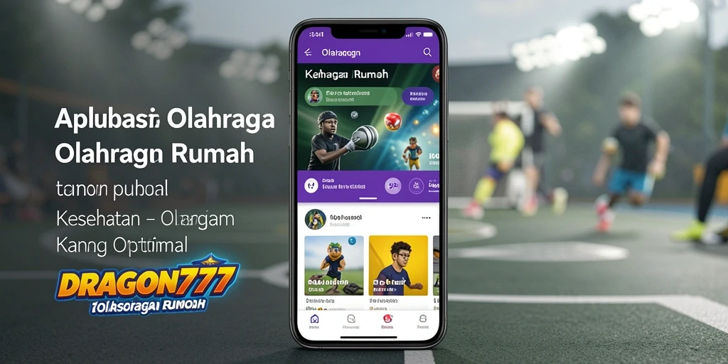 Tampilan antarmuka aplikasi Olahraga Rumah DRAGON777 yang modern dan mudah digunakan.